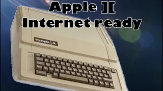 Apple IIe ready to surf the net