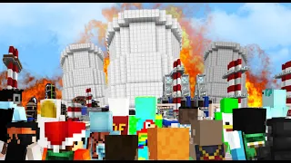 100 Minecraft Players Try Running A NUCLEAR REACTOR