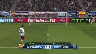 Pro Evolution Soccer 2015 PS4 Penalty Shootout FC Barcelona VS Paris Saint-Germain