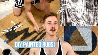 Easy DIY Painted Rugs | REISSUED