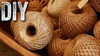 🔊7 DIY JUTE craft ideas (jute rope, ribbon). Jute craft ideas easy.👍