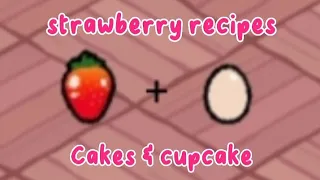 Strawberry recipes🍓|Toca life world🌎|Toca Icecream|#tocaboca