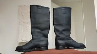 Restoration of Russian Soviet Officer Jack Boots / Реставрация юфтевых офицерских сапог СССР