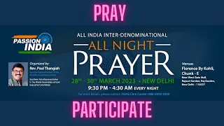 All India Interdenominational All Night Prayers at Delhi || Rev. Paul Thangiah