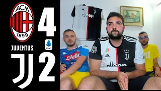 ASSURDO... MILAN 4-2 JUVENTUS - REACTION LIVE w/FIUS & OHM