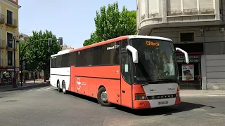 Circulación autocar 1290 TMP BUS Monbus Setra S319 GT HD circulando línea 72B - Murcia (Agosto 22)