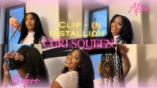 Curlsqueen Curly Clip-in Installation *BEGINNER FRIENDLY* 💗