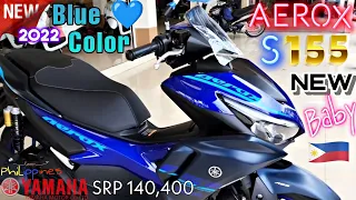 New Color Blue 💙 Aerox 155 S Version 2022 Full Specifications Review 🇵🇭