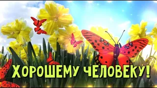 Добрые пожелания и красивые слова! Хорошему человеку от меня! [ Открытка ]