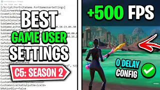 The BEST Game User Settings in Fortnite Chapter 5 SEASON 2! ✅ (Zero Delay & High FPS)