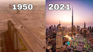 Dubai evolution | dubai 1950 to 2022 Time lapse