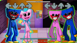 Huggy Wuggy Vs Kissy Missy ( 3D NEW Characters vs OLD Characters) // FNF New Mod x Poppy Playtime