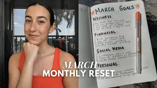 MARCH RESET ROUTINE - monthly reflection, goal setting & current favorites!