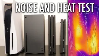 PS5 Noise & Heat Test vs. Xbox Series X, PS4 Pro, PS4 Slim, PS4, PS3.