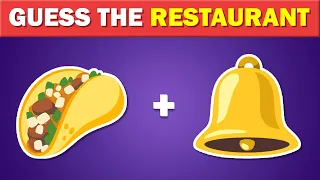 Guess the Fast Food Restaurant by Emoji? 🍕🍔 Quiz Fire