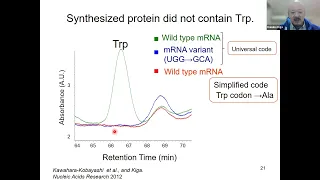 Build-a-Cell seminar Daisuke Kiga: Simplified genetic code for proteins without specific amino acid