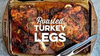 Easy Roasted Turkey Legs | Supergolden Bakes