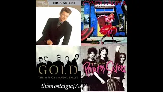 HITS OF THE 80's ~ RICK ASTLEY / CYNDI LAUPER / SPANDAU BALLET /  POINTER SISTERS