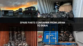 PACKING USED AUTO PARTS CONTAINER