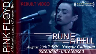 Pink Floyd - Run Like Hell🔹EXTENDED UNRELEASED VERSION 🔈 5.1 REMASTERED🔹DSOT - Nassau 1988🔹4K🔹SUBS