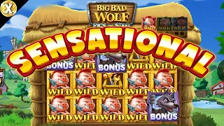Big Bad Wolf: Pigs of Steel 🤑 Super Massive Win! 🤑 NEW Online Slot - EPIC Big WIN - Quickspin