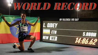 14:06.62 | Letesenbet Gidey (Ethiopia) breaks 5000m World Record | NN Valencia World Record Day 2020