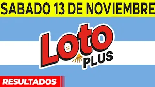 Resultados del sorteo Loto Plus del Sábado 13 de Noviembre del 2021