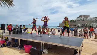 NO VOY A LLORAR-Coreo ZUMBA ZIN 64 con Itziar Valls en Peñiscola 17.09.2016