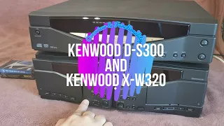 Kenwood Series 21 D-S300 cd player and X-W320 dual well cassette deck - C.C.R.S, O.T.E., CD Text