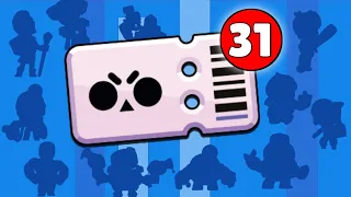 INCRÍVEL! ABRIU TODO PASS GRÁTIS E GANHARAM 31 BRAWLES BRAWL STARS @ZiniClash @PowerCoupleGaming