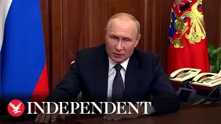 Vladimir Putin announces immediate 'partial mobilisation' of Russian forces