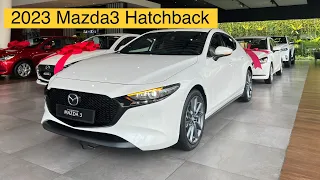 2023 Mazda3 Hatchback white color | Mazda 3 Hatchback 5-Seater 2023 | exterior and interior