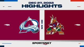 NHL Highlights | Avalanche vs. Coyotes - December 27, 2022