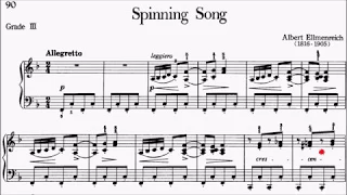 AMEB Piano for Leisure Series 4 Grade 5 No.4 Ellmenreich Spinnleidchen Spinning Song Op.14 No.5