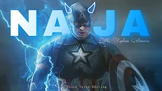 Captain America | Naja🥀 | velocity editing🔥| Think Verse Editing 🌙 |