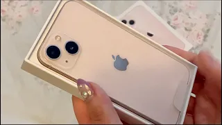 ASMR Unboxing The Baby Pink Iphone 13