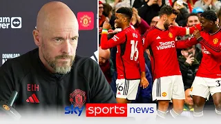 Erik Ten Hag dismisses "untrue" reports that Manchester United have majority of players up for sale