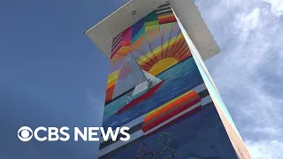 Local Florida artists paint murals remembering Hurricane Ian victims