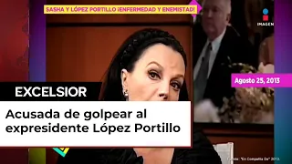 ¿Sasha Montenegro golpeaba a López Portillo?