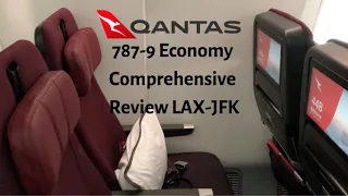 Qantas 787-9 Economy Los Angeles to New York QF11 (VH-ZNB)