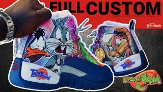 Unveiling the Ultimate Space Jam Magic | Custom Retro Jordan 12s by Sierato!