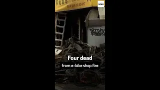 4 dead in e-bike shop fire in New York City