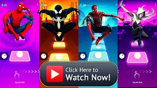 Spiderman vs Spiderman no way home vs Black Spiderman vs Spider Gwen Tiles Hop EDMRush on ToKo Games