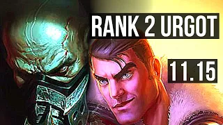 URGOT vs JAYCE (TOP) | Rank 2 Urgot, 14/1/8, Legendary | NA Challenger | v11.15