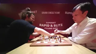 Magnus Carlsen vs Radoslaw Wojtaszek || Superbet Blitz 2023 - R13