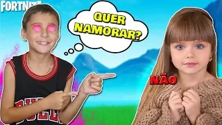 MEU IRMÃO DE 10 ANOS ARRANJOU UMA NAMORADA NO FORTNITE - TROLLAGEM