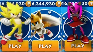 Sonic Dash - Super Sonic VS Tails Dash VS Metal Amy _ Movie Sonic vs All Bosses Zazz Eggman