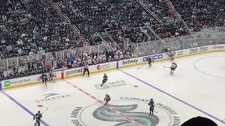 Colorado Avalanche at Seattle Kraken playoffs game 4 4/24/23 goal (live): Borgen (Larsson, Tanev)