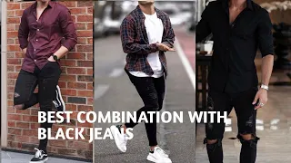 10 Best black jeans with shirt outfit combination || Black jeans ke sath kaon si shirt pahne