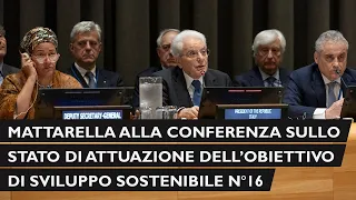 Mattarella al Palazzo di Vetro delle Nazioni Unite